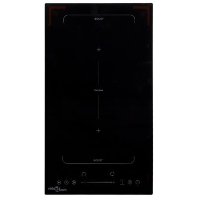vidaXL Indukcijska ploča za kuhanje s 2 plamenika 3500 W