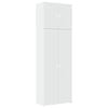 vidaXL Visoka komoda bijela 80 x 42,5 x 249 cm od konstruiranog drva