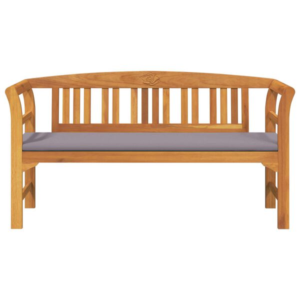 vidaXL Klupa s ružama Prirodna 157 x 46 x 82,5 cm Čvrsto drvo akacije