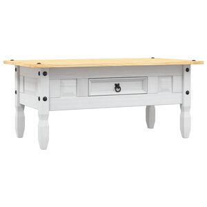 vidaXL Stolić za kavu od borovine asortiman Corona bijeli 100x55x44 cm