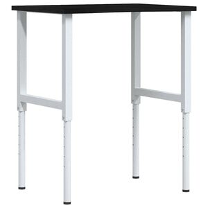 vidaXL Radni stol tamnosmeđi 80x60x(71,5-98) cm masivno drvo hrast