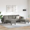 vidaXL Sofa s jastukom Svijetlo siva 250 x 188 x 76 cm Kordura tekstil