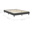 vidaXL Box spring okvir za krevet od tkanine sivi 160 x 200 cm