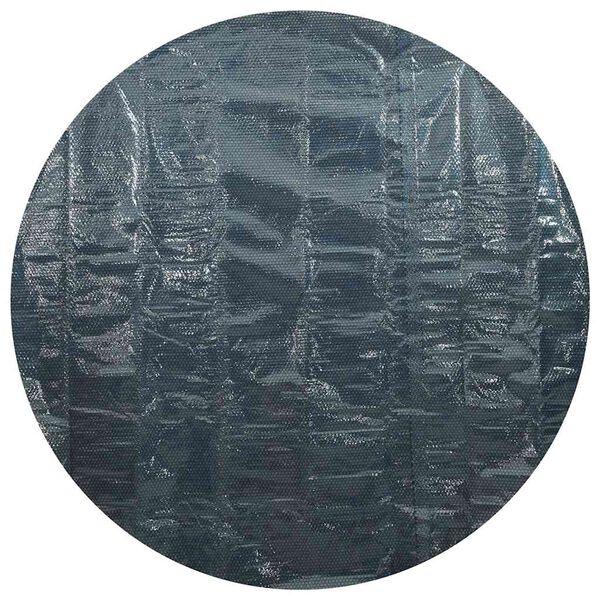 vidaXL Plutajući PE solarni pokrov za bazen 381 cm crno-plavi