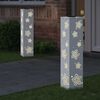 vidaXL Solarna LED svjetlost za stazu 2 pcs Bijelo