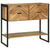 vidaXL Konzolna stolica Smeđa 90 x 35 x 80 cm Čvrsto drvo akacije