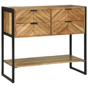 vidaXL Konzolna stolica Smeđa 90 x 35 x 80 cm Čvrsto drvo akacije
