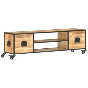 vidaXL TV ormarić 130 x 30 x 39 cm od masivnog drva manga