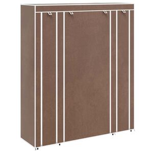 vidaXL Ormar od Tkanine s Pregradama i &Scaron;ipkama 45 x 150 x 176 cm Smeđi