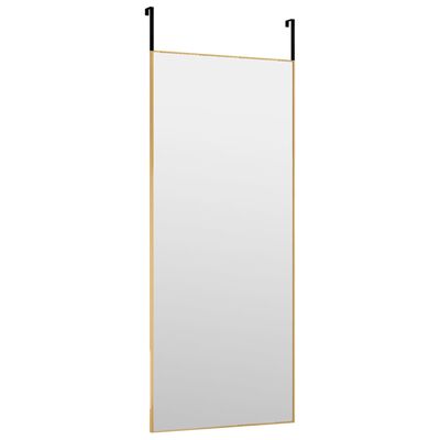 vidaXL Ogledalo za vrata zlatno 40 x 100 cm od stakla i aluminija