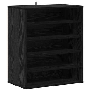vidaXL Ormar za cipele 60 x 35 x 70 cm Konstruirano drvo Crni hrast