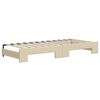 vidaXL Dnevni krevet na razvlačenje krem 80 x 200 cm od tkanine
