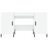 vidaXL Radni stol visoki sjaj bijeli 140x50x75 cm konstruirano drvo