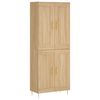 vidaXL Visoka komoda hrasta sonome 69,5x34x180cm od konstruiranog drva