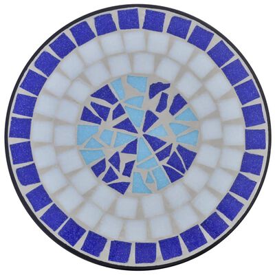 Mozaični pomoćni stolić za biljke plavo-bijeli
