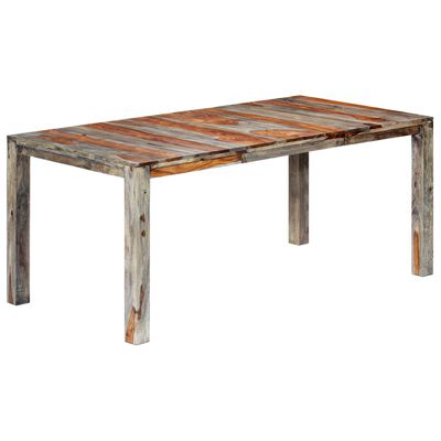 vidaXL Blagovaonski stol sivi 180 x 90 x 76 cm od masivnog drva šišama