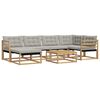 vidaXL Set vanjskih sofa 7 kom. Bijela i svjetlosiva