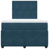 vidaXL Box spring krevet s madracem tamnoplavi 120 x 200 cm bar&scaron;unasti
