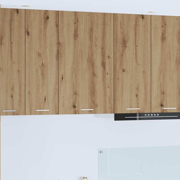 vidaXL Viseći ormarić Umjetnički hrast i bijela 50 x 31 x 80 cm