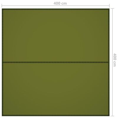 vidaXL Vanjska cerada 4 x 4 m zelena