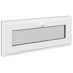 vidaXL Prozor za podrum RISOR 100 x 40 cm PVC i staklo Antracit