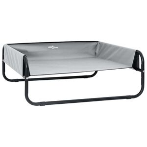 vidaXL Krevet za psa Svijetlo siva 57 x 57 x 24 cm Čelik