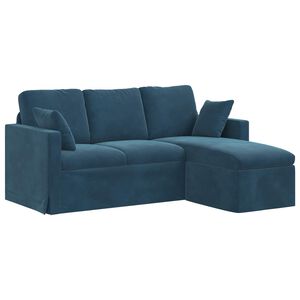 vidaXL Sofa Plava 198 x 134 x 80 cm Bar&scaron;un