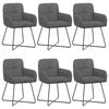 vidaXL Trpezarijske stolice 6 pcs Bar&scaron;un Tamnosiva 59 x 56,5 x 86 cm