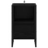 vidaXL Noćni ormarić Crni hrast 39,5 x 30 x 50 cm Konstruirano drvo