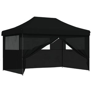 vidaXL &Scaron;ator za zabave 292 x 440 x 315 cm Crna Oxford tkanina