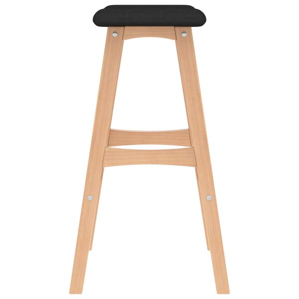 vidaXL Barski stolci od tkanine 2 kom crni