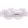vidaXL Set vanjskih sofa s jastukom 7 pcs Prirodna i krem