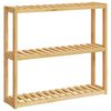 vidaXL Kupaonska polica s 3 razine zidna 60 x 15 x 54 cm od bambusa
