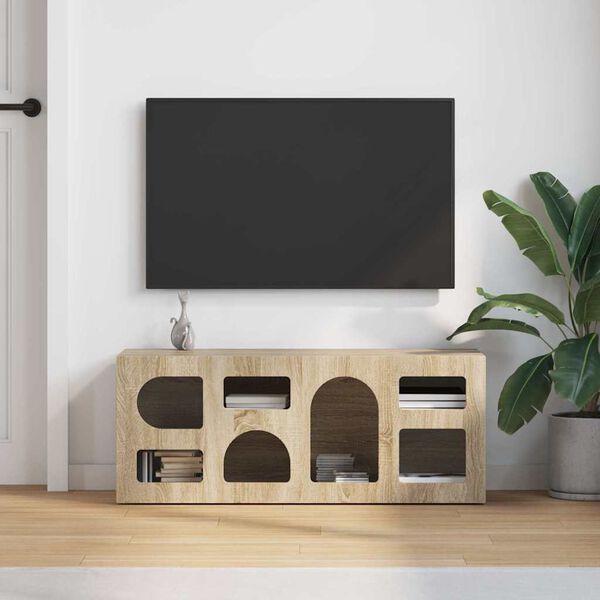 vidaXL TV ormar Sonoma hrast 100 x 35 x 40 cm Konstruirano drvo