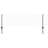 vidaXL Ograda s postovima Zelena 0,6 x 25 m Čelik i PVC