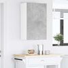 vidaXL Viseći ormarić s pohranom Beton siva i bijela 50 x 31 x 80 cm