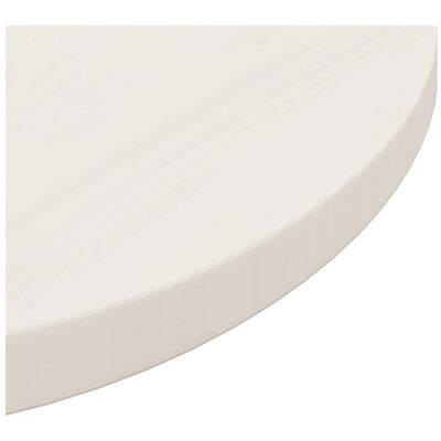 vidaXL Ploča za stol bijela Ø 50 x 2,5 cm od masivne borovine