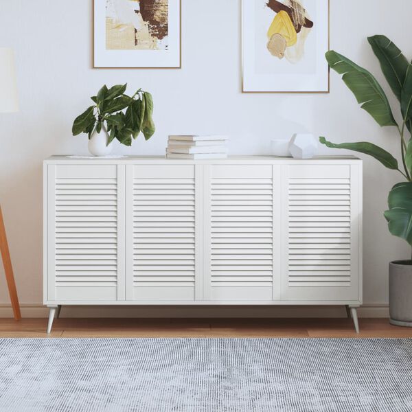 vidaXL Vrata za ormarić re&scaron;etkasta 4 kom bijela 69 x 39,4 cm borovina