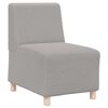 vidaXL Modularna sofa bez naslona za ruke svijetlosiva 55 cm kovrčava tkanina imitacija vune