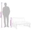 vidaXL Srednja sofa 120x80 cm od masivne borovine