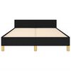 vidaXL Okvir kreveta bez madraca crni 120x190 cm od tkanine
