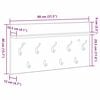 vidaXL Vje&scaron;alica za kapute na zidu Zidne Sonoma hrast 80 x 40 x 12 cm