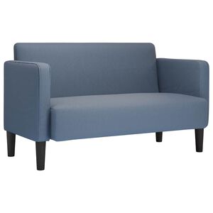 vidaXL Sofa za dvije osobe plava 109 cm samt tkanina