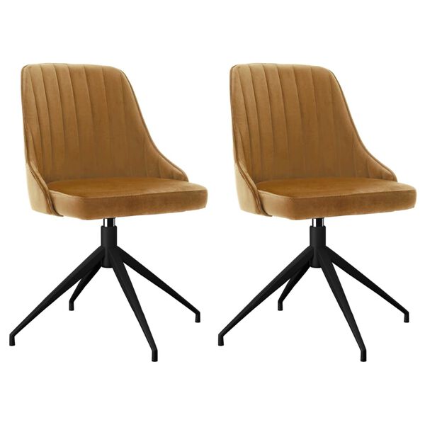 vidaXL Blagovaonske stolice 2 kom smeđe bar&scaron;unaste