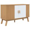vidaXL Komoda OLDEN bijelo-smeđa 114x43x73,5 cm od masivne borovine