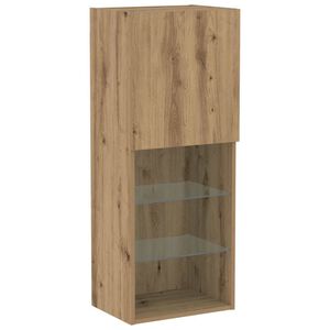 vidaXL Set TV komoda 40,5 x 30 x 102 cm Umjetnički hrast