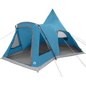 vidaXL &Scaron;ator Teepee za 5 osoba 5 osoba Plava