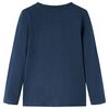 Dječja majica dugih rukava modra pro&scaron;arana 128