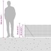 vidaXL Stup za ogradu Srebrno 100 x 0,6 m (12 x 12 mm mreža) Čelik