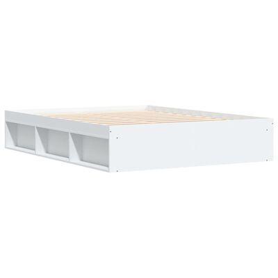 vidaXL Okvir za krevet bijeli 140 x 200 cm